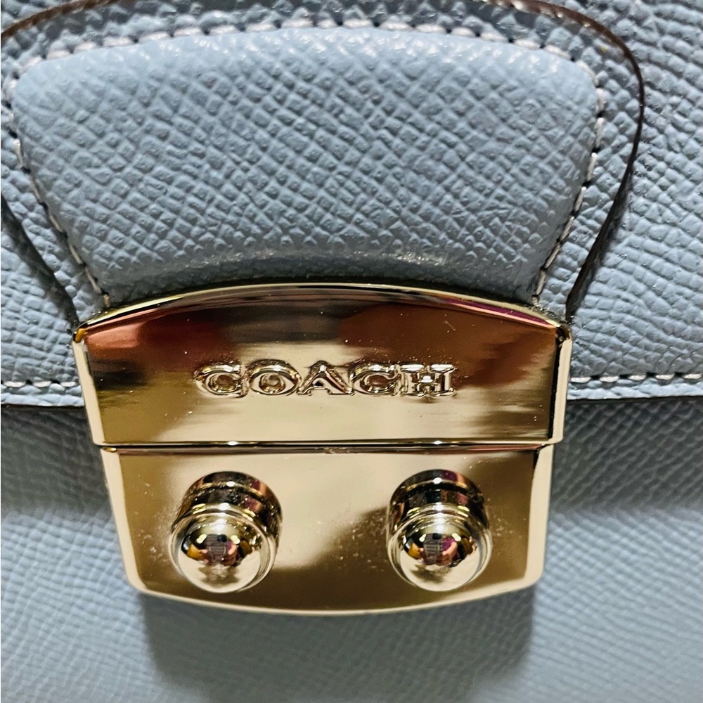 Coach Light Blue AveryTote Bag - Picture 6 of 15